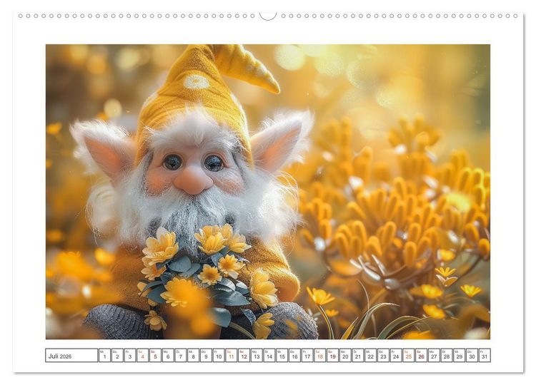 Produktbild: Auf den Spuren der Zwerge (hochwertiger Premium Wandkalender 2026 DIN A2 quer), Kunstdruck in Hochglanz