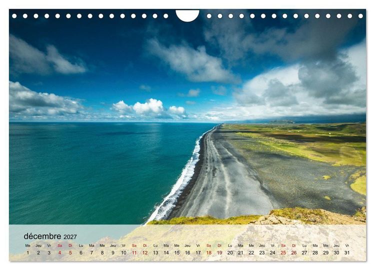 Produktbild: L'&eacute;t&eacute; en Islande (Calendrier mural 2027 DIN A4 vertical), CALVENDO calendrier mensuel
