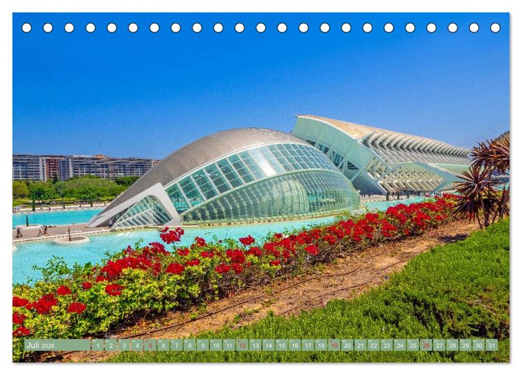 Produktbild: Zauberhaftes Valencia (Tischkalender 2026 DIN A5 quer), CALVENDO Monatskalender