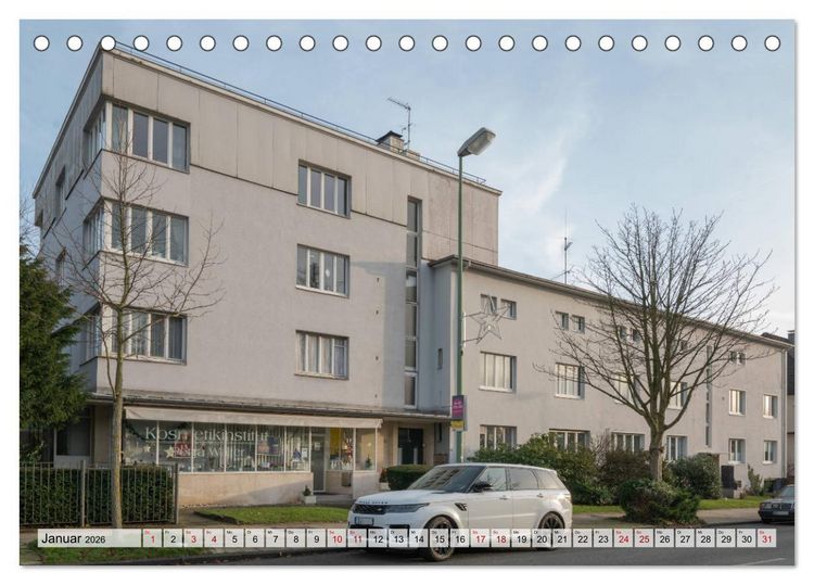 Produktbild: Bauhaus-Architektur in Essen (Tischkalender 2026 DIN A5 quer), CALVENDO Monatskalender