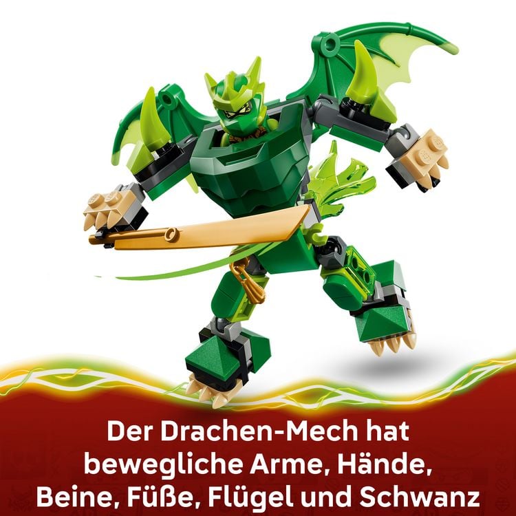 Produktbild: LEGO NINJAGO 71862 Lloyds Drachen-Mech Battle Set, Spielset mit Actionfigur und 3 Minifiguren