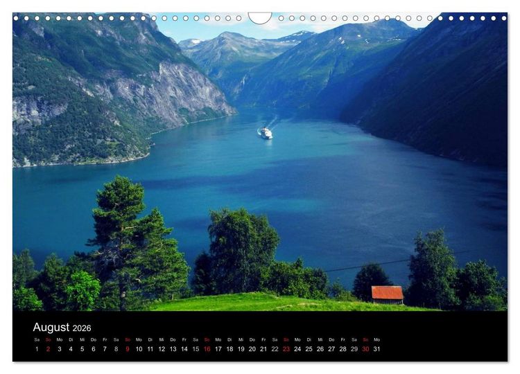 Produktbild: Norwegische Lichtblicke (Wandkalender 2026 DIN A3 quer), CALVENDO Monatskalender