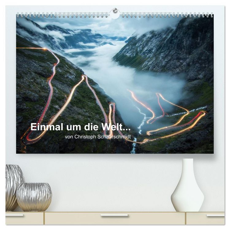 Produktbild: Einmal um die Welt... (hochwertiger Premium Wandkalender 2026 DIN A2 quer), Kunstdruck in Hochglanz