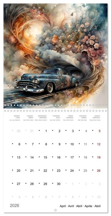 Produktbild: De la m&eacute;canique po&eacute;tique (Calendrier mural carr&eacute; 2026 30x30 cm) Calendrier double avec une page pour vos prises de notes