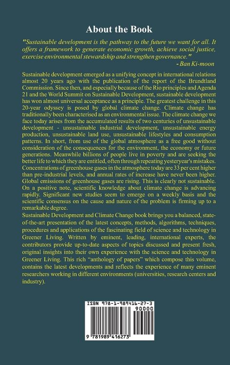 Produktbild: Sustainable Development and Climate Change