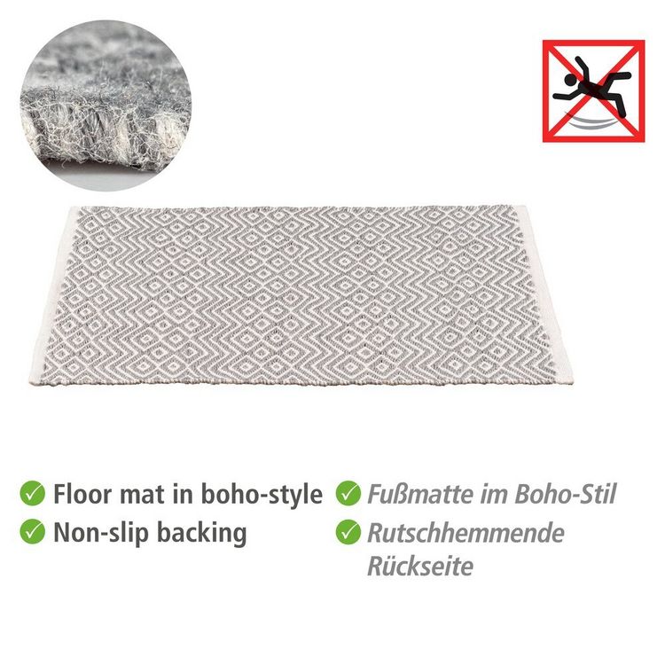Produktbild: Badematte Mod. Abai, 50 x 80 cm, hergestellt aus recycelten PET-Flaschen