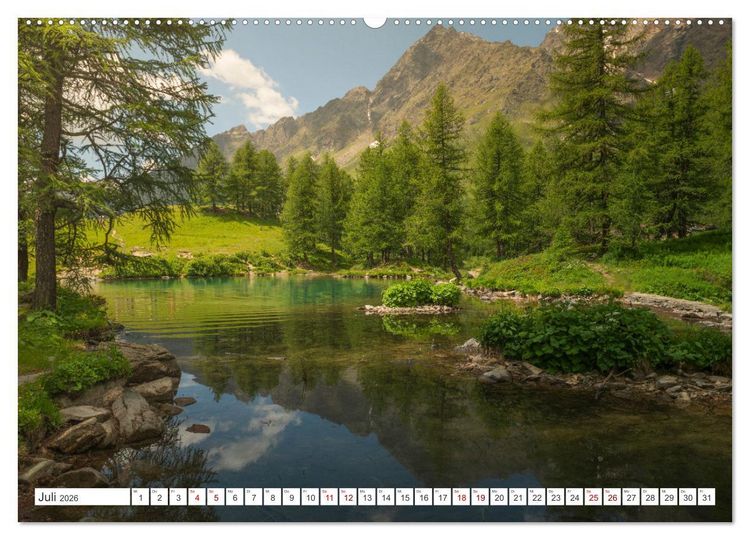 Produktbild: Natur im Aostatal (Wandkalender 2026 DIN A2 quer), CALVENDO Monatskalender