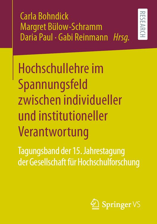Produktbild: Hochschullehre im Spannungsfeld zwischen individueller und institutioneller Verantwortung