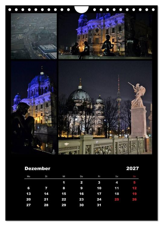 Produktbild: BERLIN / vertikal (Wandkalender 2027 DIN A4 hoch), CALVENDO Monatskalender