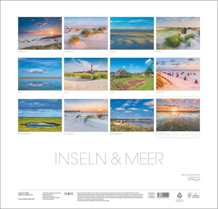 Produktbild: Inseln und Meer Edition Kalender 2027