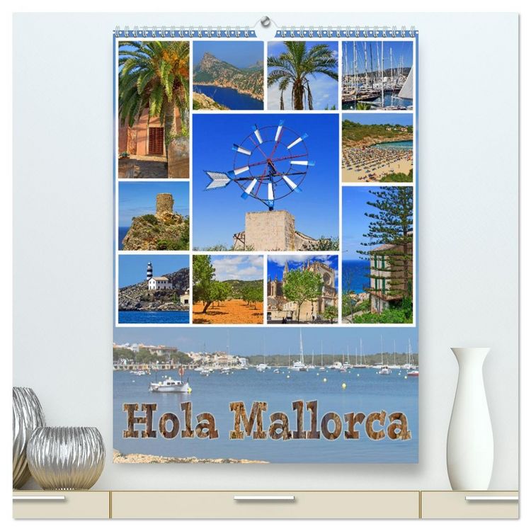 Produktbild: Hola Mallorca (hochwertiger Premium Wandkalender 2026 DIN A2 hoch), Kunstdruck in Hochglanz