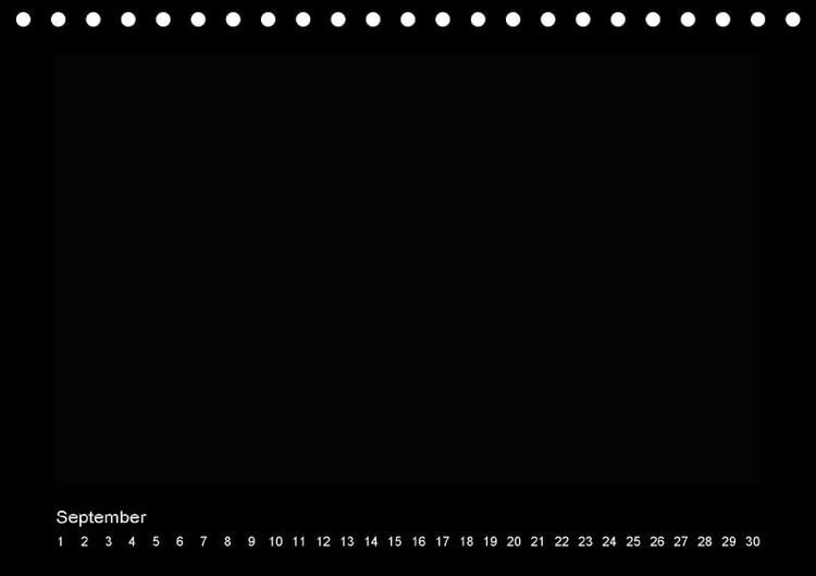 Produktbild: Geburtstags - Bastelkalender - Schwarz (Tischkalender immerw&auml;hrend DIN A5 quer)