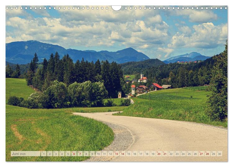 Produktbild: Slowenische Landschaften (Wandkalender 2026 DIN A3 quer), CALVENDO Monatskalender