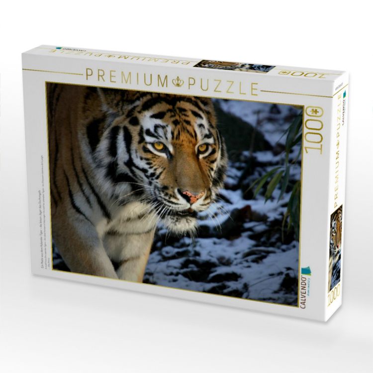 Produktbild: CALVENDO Puzzle Ein Motiv aus dem Kalender Tiger - die leisen J&auml;ger des Dschungels | 1000 Teile Lege-Gr&ouml;&szlig;e 64x48cm Foto-Puzzle f&uuml;r gl&uuml;ckliche Stunden