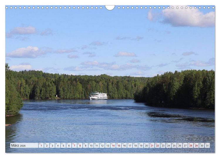 Produktbild: Russland - Auf dem Wasser von Moskau nach St. Petersburg (Wandkalender 2026 DIN A3 quer), CALVENDO Monatskalender