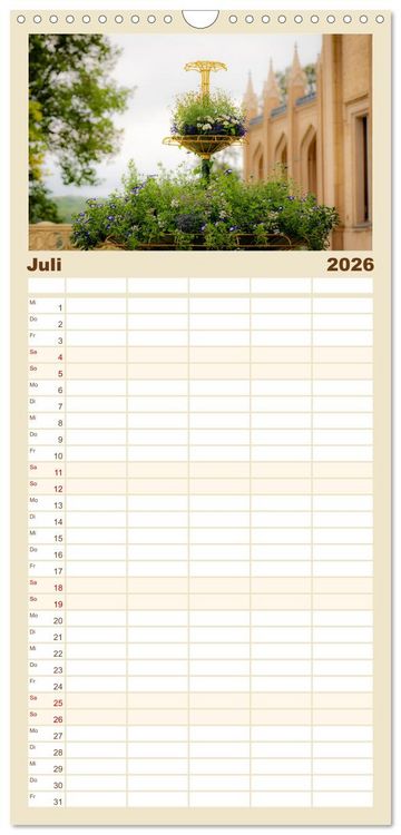 Produktbild: Familienplaner 2026 - Potsdam - Schlösser, Parks und der Alte Fritz mit 5 Spalten (Wandkalender, 21 x 45 cm) CALVENDO