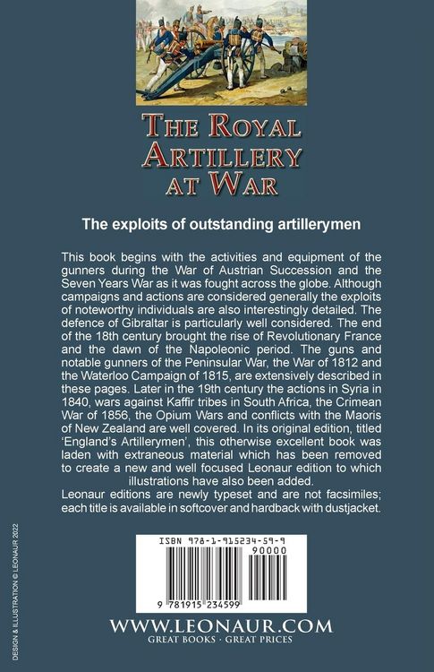 Produktbild: The Royal Artillery at War,1700-1860