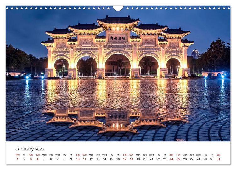 Produktbild: A Journey In Taipei (Wall Calendar 2026 DIN A3 landscape), CALVENDO 12 Month Wall Calendar