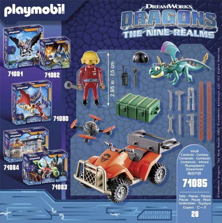 Produktbild: PLAYMOBIL 71085 - Dragons, Die 9 Welten - Icaris Quad & Phil