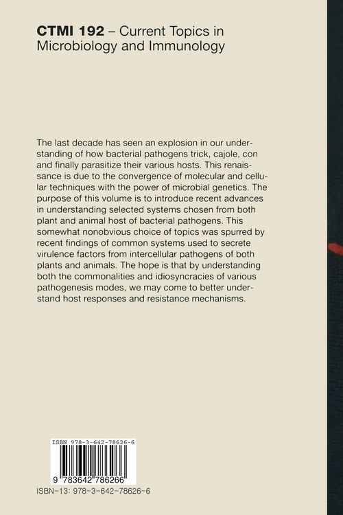 Produktbild: Bacterial Pathogenesis of Plants and Animals