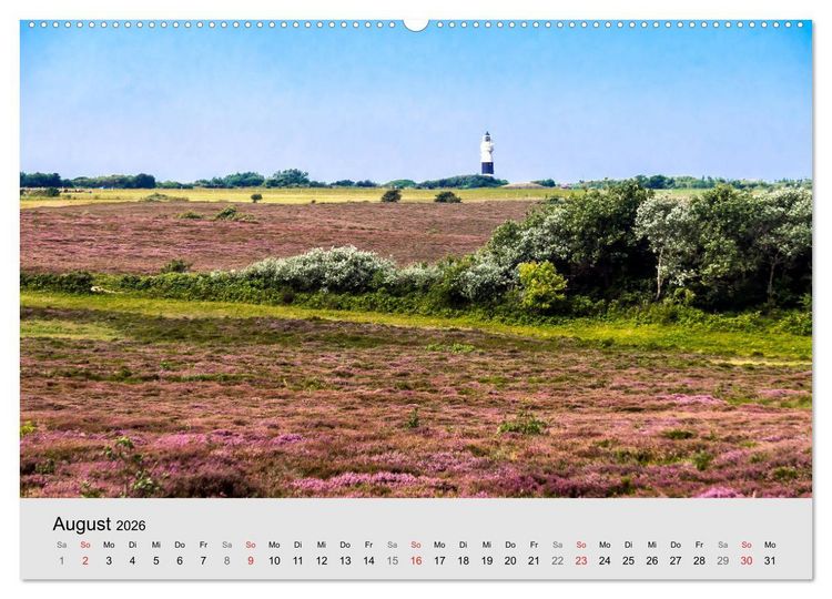 Produktbild: Sylt mein Inselblick (Wandkalender 2026 DIN A2 quer), CALVENDO Monatskalender