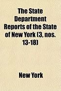 Produktbild: The State Department Reports of the State of New York (3, Nos. 13-18)