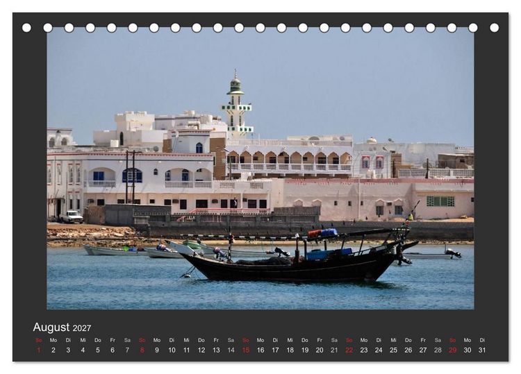 Produktbild: Zauber des Oman (Tischkalender 2027 DIN A5 quer), CALVENDO Monatskalender