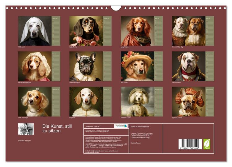 Produktbild: Die Kunst, still zu sitzen (Wandkalender 2026 DIN A3 quer), CALVENDO Monatskalender