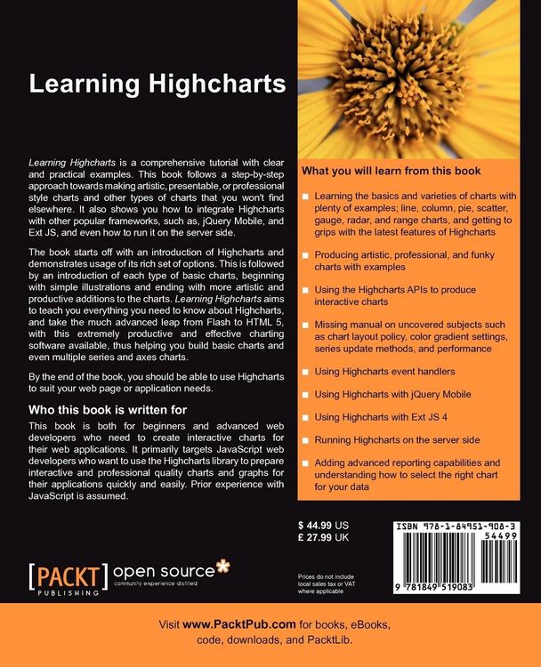 Produktbild: Learning Highcharts