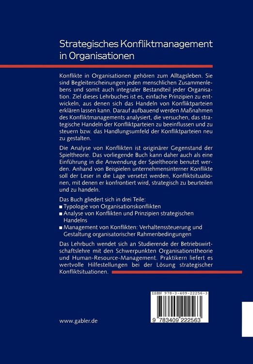 Produktbild: Strategisches Konfliktmanagement in Organisationen