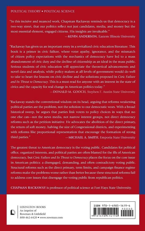 Produktbild: Civic Failure and Its Threat to Democracy