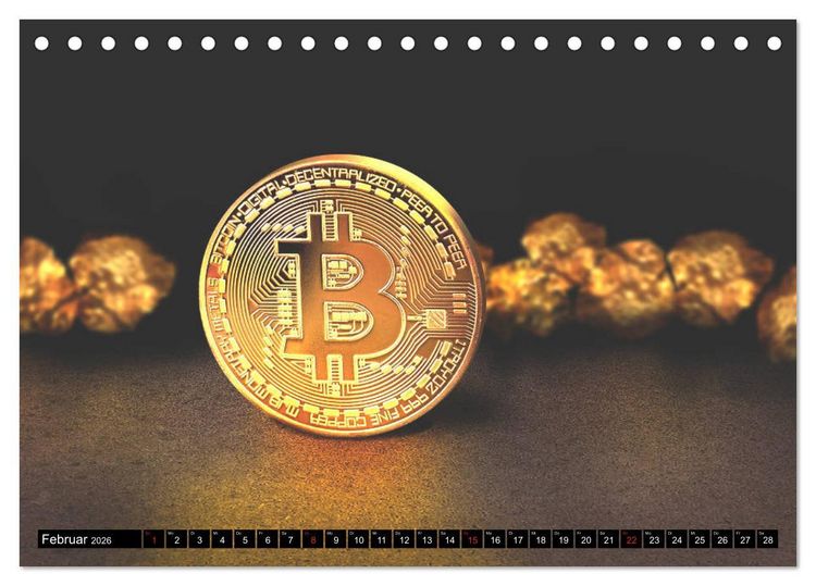 Produktbild: Bitcoins (Tischkalender 2026 DIN A5 quer), CALVENDO Monatskalender