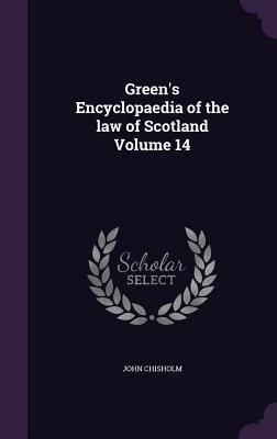 Produktbild: Green's Encyclopaedia of the law of Scotland Volume 14