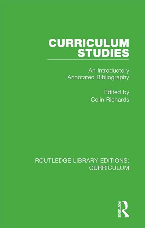 Produktbild: Curriculum Studies