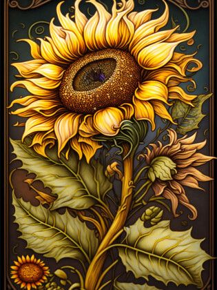 Produktbild: CALVENDO Puzzle Sonnenblume | 1000 Teile Lege-Gr&ouml;&szlig;e 64x48cm Foto-Puzzle f&uuml;r gl&uuml;ckliche Stunden