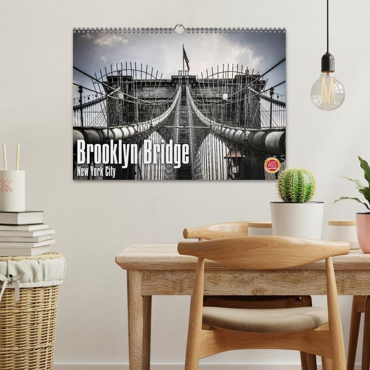 Produktbild: Brooklyn Bridge - New York City (Wandkalender 2026 DIN A3 quer), CALVENDO Monatskalender