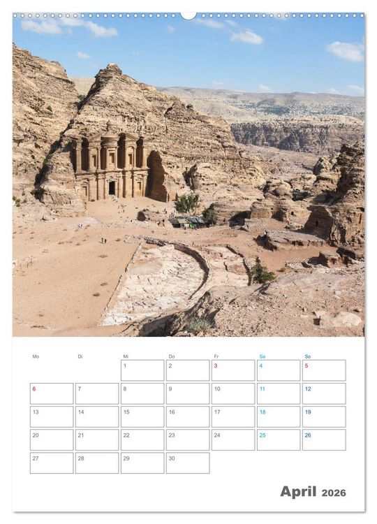 Produktbild: Jordanien ein Schatz im Orient (Wandkalender 2026 DIN A2 hoch), CALVENDO Monatskalender