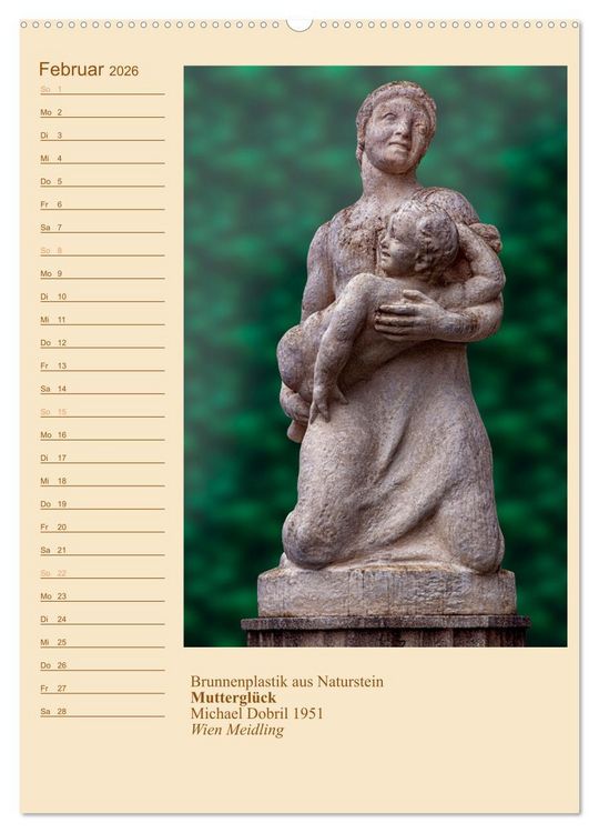 Produktbild: M&uuml;tter mit Kindern in der Kunst (hochwertiger Premium Wandkalender 2026 DIN A2 hoch), Kunstdruck in Hochglanz