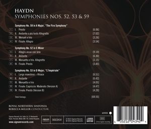 Produktbild: Sinfonien 52,53 & 59