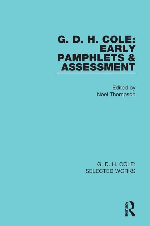 Produktbild: G. D. H. Cole