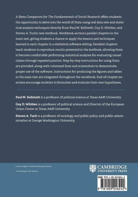 Produktbild: A Stata Companion for The Fundamentals of Social Research