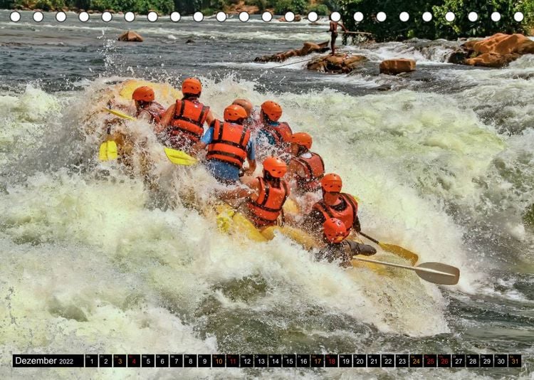 Produktbild: Abenteuer pur - Rafting (Tischkalender 2022 DIN A5 quer)