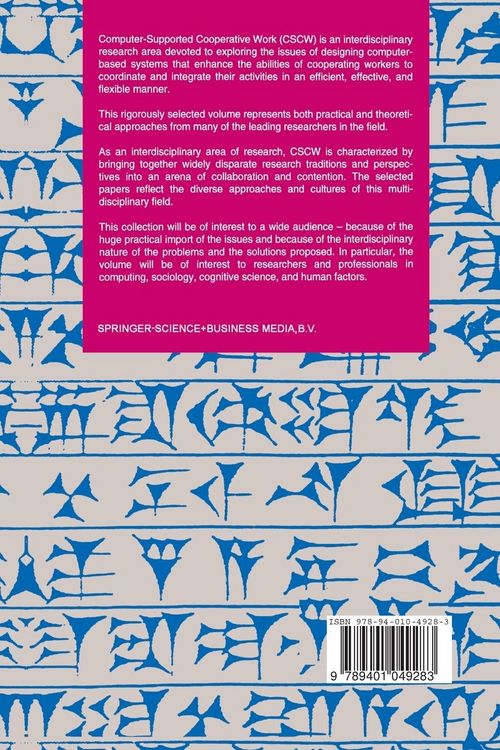 Produktbild: Proceedings of the Third European Conference on Computer-Supported Cooperative Work 13&ndash;17 September 1993, Milan, Italy ECSCW &rsquo;93
