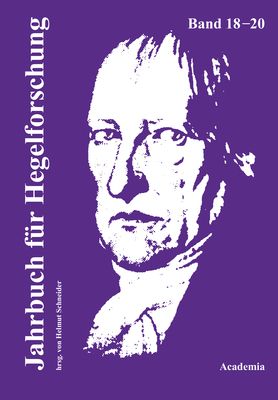 Produktbild: Jahrbuch f&uuml;r Hegelforschung (18-20/2012-2014)