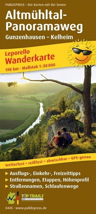 Produktbild: Wanderkarte Altm&uuml;hltal-Panoramaweg, Gunzenhausen - Kelheim 1 : 50 000