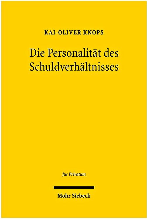 Produktbild: Die Personalit&auml;t des Schuldverh&auml;ltnisses