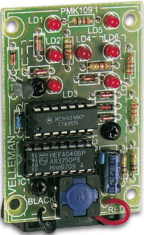 Produktbild: Whadda WSG113 Blinklicht Bausatz Ausf&uuml;hrung (Bausatz/Baustein): Bausatz 9 V/DC