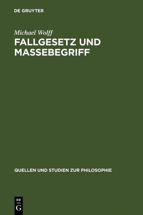Produktbild: Fallgesetz und Massebegriff