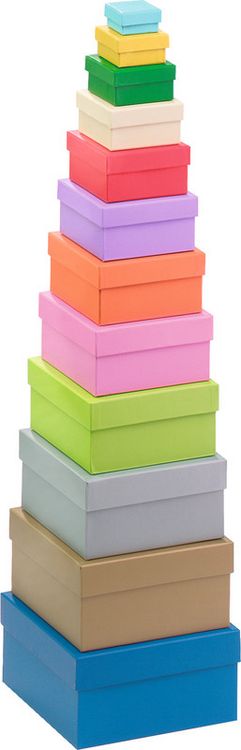 Produktbild: FOLIA&reg; Geschenkboxen, farbig sortiert intensiv