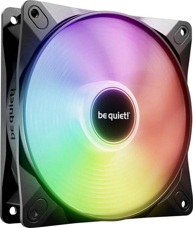Produktbild: BeQuiet LIGHT WINGS LX 120mm PWM PC-Geh&auml;use-L&uuml;fter Schwarz (B x H x T) 120 x 120 x 25 mm inkl. LED-Beleuchtung